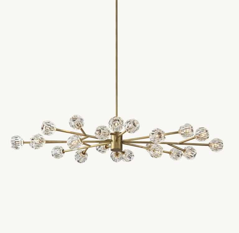 Belle Round Chandelier Clear and Smoke 24'' 36'' 48'' 60'' 72''