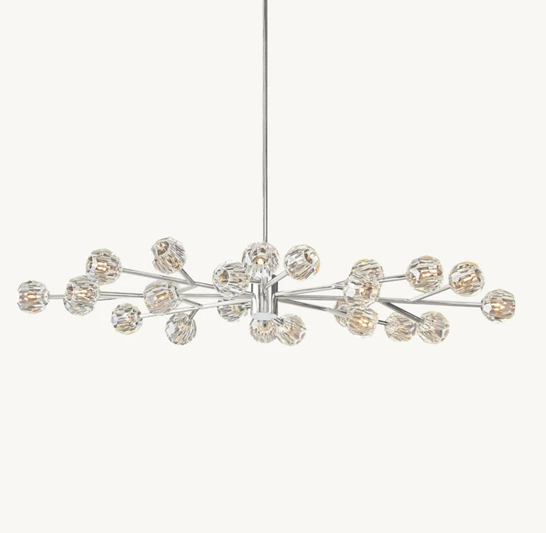 Customize- 2-Tiers Belle De Crystal Ball Chandelier  72''+36''