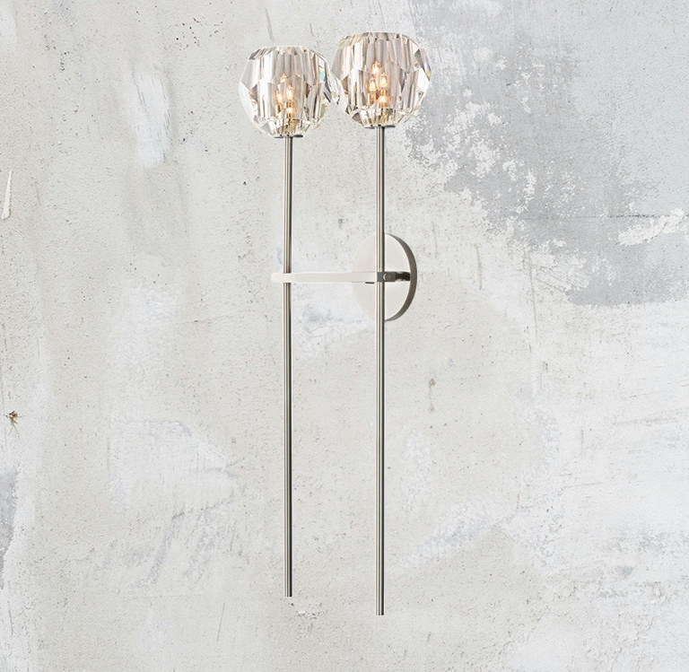 Belle Crystal Double Wall Sconce