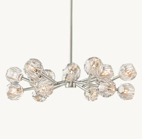 Belle Round Chandelier Clear and Smoke 24'' 36'' 48'' 60'' 72''