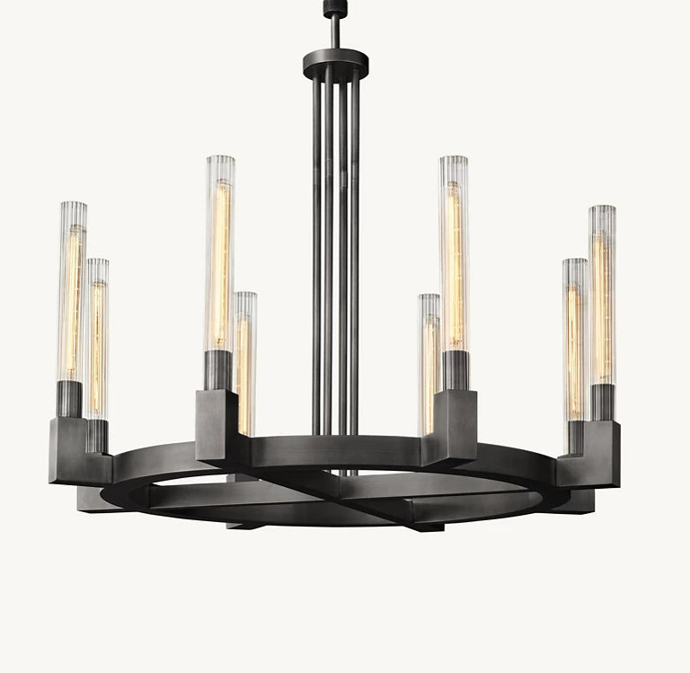 Clean Lines Round Chandelier 36'' 60'' 72''