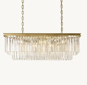 Odeon Rectangular Chandelier For Living Room Dining Room