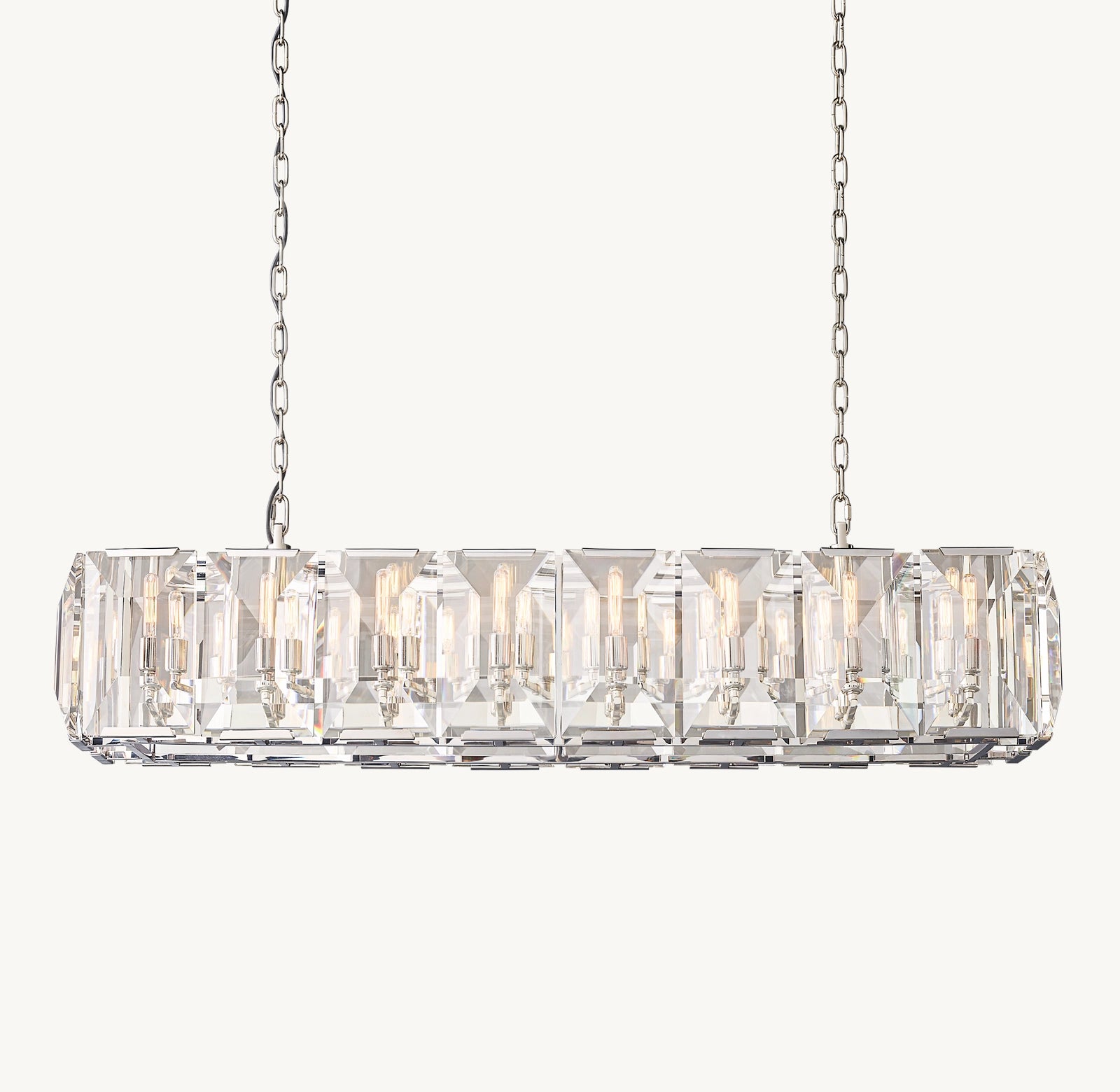 Harlow Crystal Rectangular Chandelier 42" 55" 62" 74"