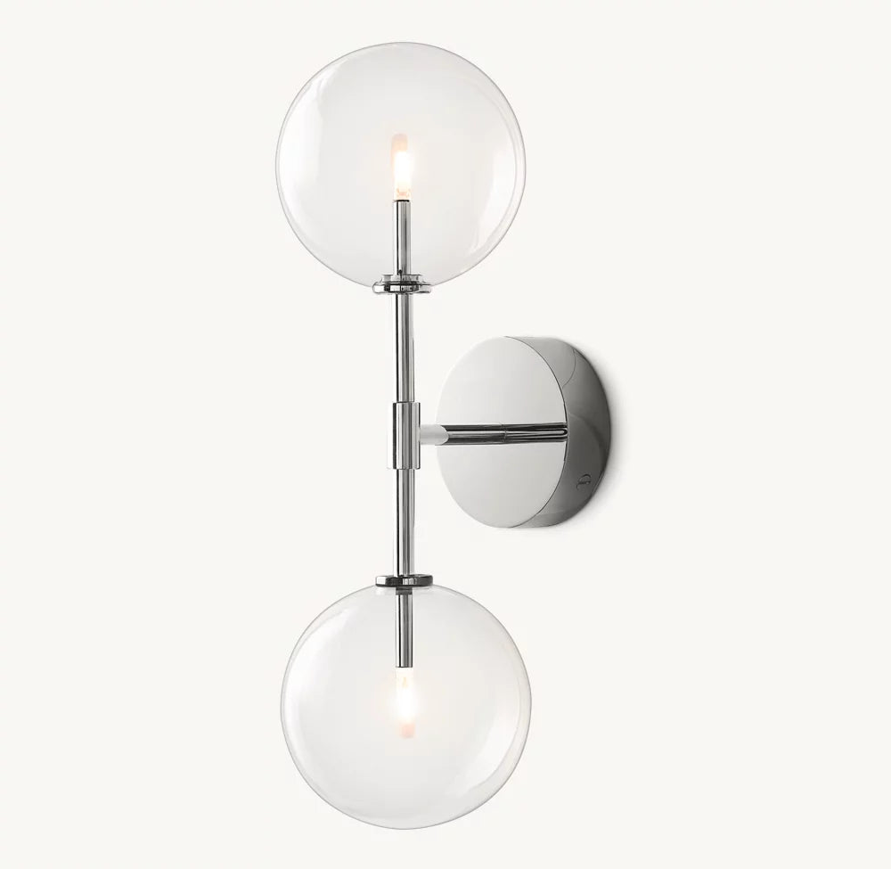 Globe Glass Linear Sconce