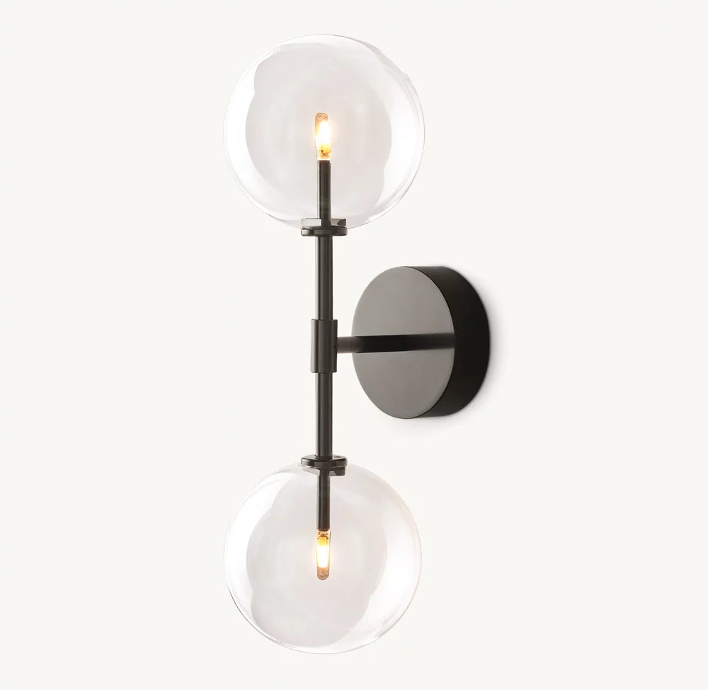 Globe Glass Linear Sconce