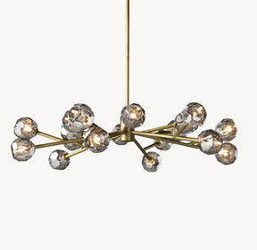 Belle Round Chandelier Clear and Smoke 24'' 36'' 48'' 60'' 72''