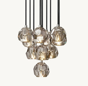 Belle Round Cluster Chandelier Clear / Smoky 14" 19" 24" 30" 40"