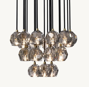 Belle Round Cluster Chandelier Clear / Smoky 14" 19" 24" 30" 40"