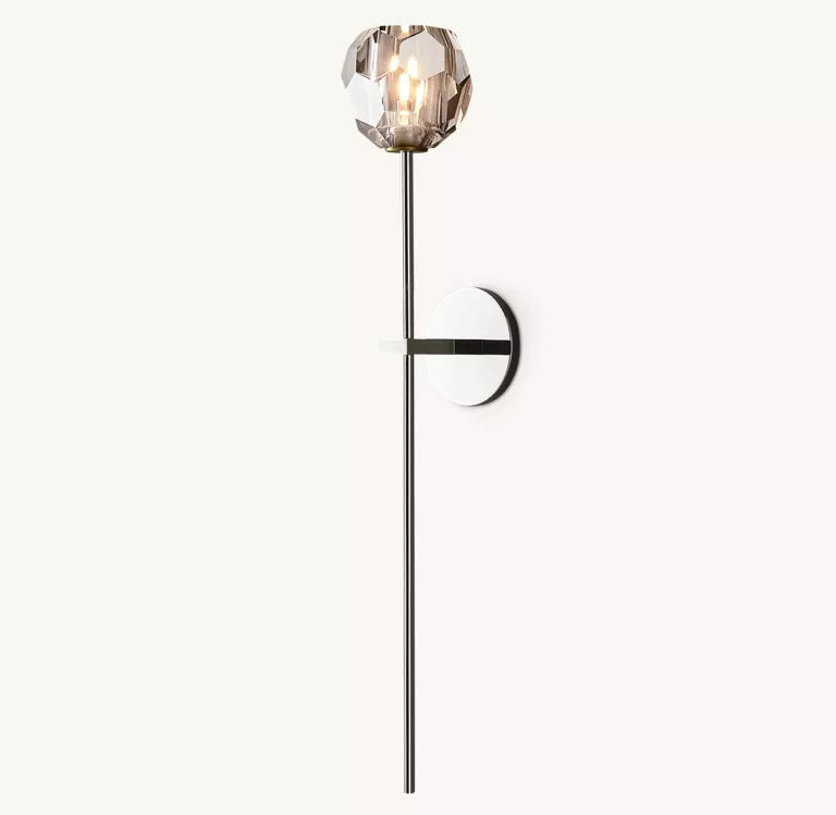 Belle De Crystal Single Ball Wall Sconce