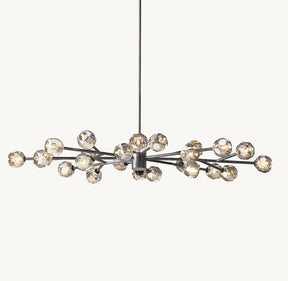 Belle Round Chandelier Clear and Smoke 24'' 36'' 48'' 60'' 72''