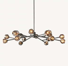 Belle Round Chandelier Clear and Smoke 24'' 36'' 48'' 60'' 72''