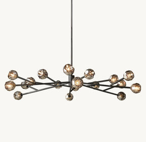 Belle Round Chandelier Clear and Smoke 24'' 36'' 48'' 60'' 72''