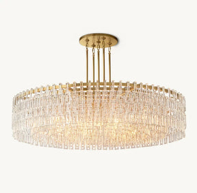 Marignac Crystal Chain Round Chandelier 36" 48'' 60''