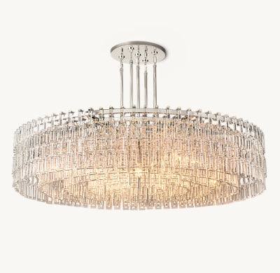 Marignac Crystal Chain Round Chandelier 36" 48'' 60''