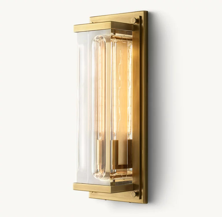 Savile Vintage Savina Rectangle Grand Wall Sconce 20"