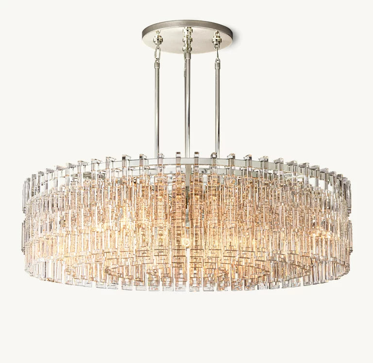 Marignac Crystal Chain Round Chandelier 36" 48'' 60''