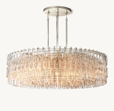 Marignac Crystal Chain Round Chandelier 36" 48'' 60''