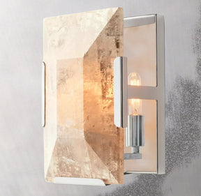 Harlow de Translucent Modern Calcite Wall Sconce