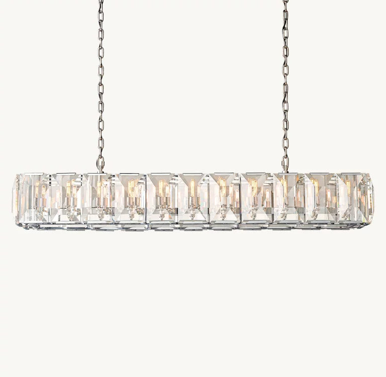 Harlow Crystal Rectangular Chandelier 42" 55" 62" 74"