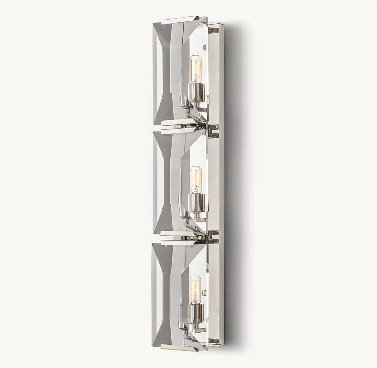 Harlow Crystal Triple Sconce 32"H