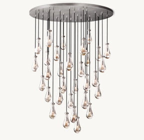 Raindrop Round Chandelier D 60"