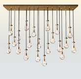 Raindrop Linear Chandelier 72"