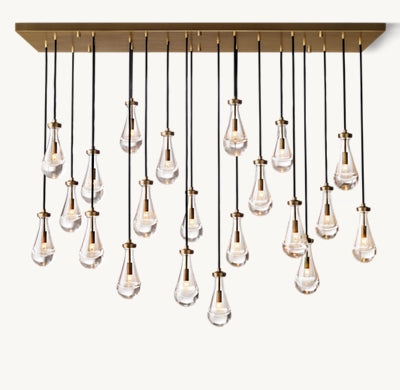 Raindrop Linear Chandelier 72"