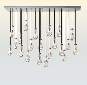 Raindrop Linear Chandelier 72"