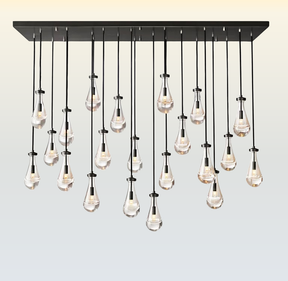 Raindrop Linear Chandelier 72"