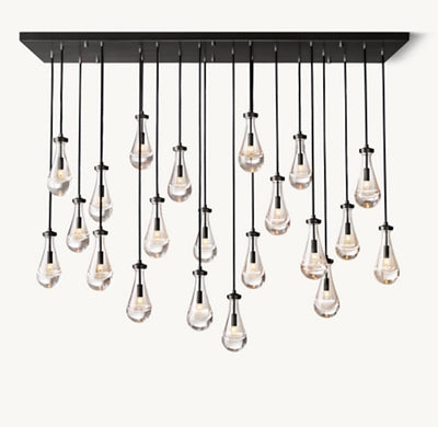 Raindrop Linear Chandelier 72"