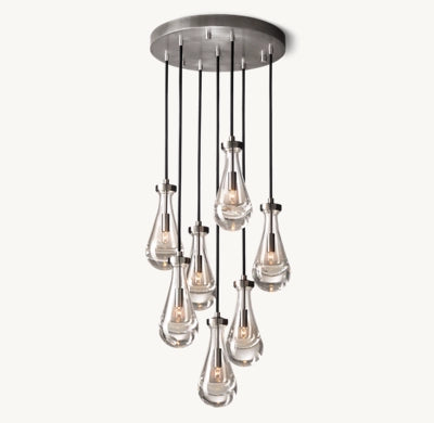 Raindrop Round Chandelier 18"