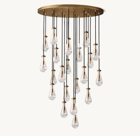 Raindrop Round Chandelier  47"