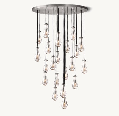 Raindrop Round Chandelier  47"