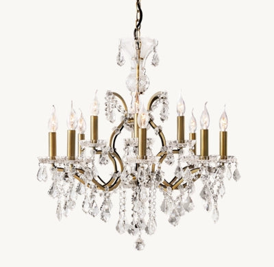 Roococo Round crystal chandelier 18" 28" 33" 40" 60" 101"