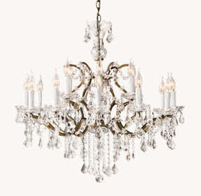 Roococo Round crystal chandelier 18" 28" 33" 40" 60" 101"