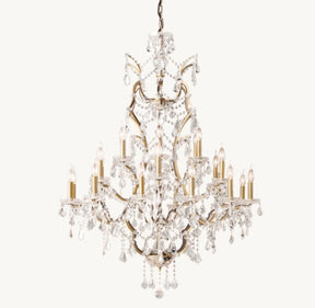 Roococo Round crystal chandelier 18" 28" 33" 40" 60" 101"