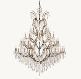 Roococo Round crystal chandelier 18" 28" 33" 40" 60" 101"