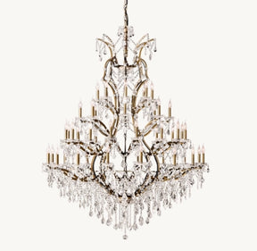 Roococo Round crystal chandelier 18" 28" 33" 40" 60" 101"