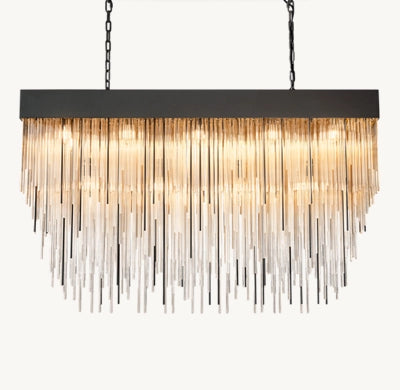 Cascade Square & Rectangular Chandelier D 20'' 30'' 54''