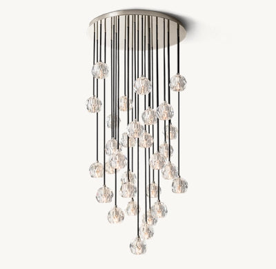 Belle Round Cluster Chandelier Clear / Smoky 14" 19" 24" 30" 40"