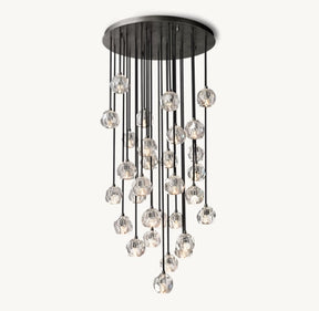 Belle Round Cluster Chandelier Clear / Smoky 14" 19" 24" 30" 40"