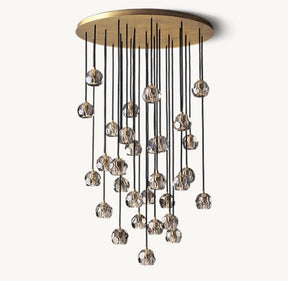 Belle Round Cluster Chandelier Clear / Smoky 14" 19" 24" 30" 40"