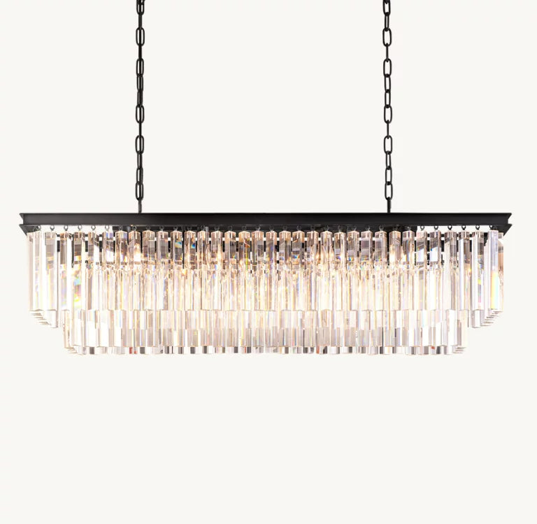 Odeon Rectangular Chandelier For Living Room Dining Room