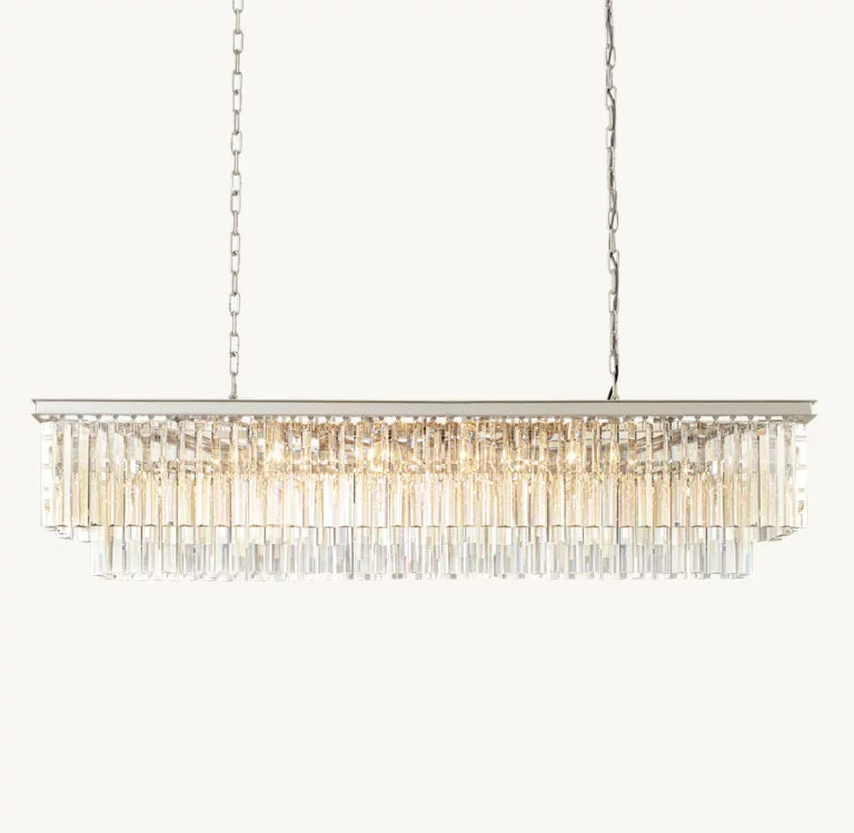 Odeon Rectangular Chandelier For Living Room Dining Room