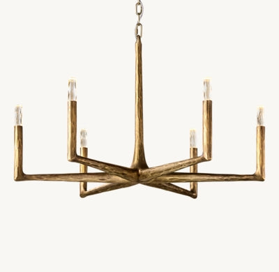 Leonard Dendritic Chandelier Round For Living Room Dining Room 36" 48" 60" 72"