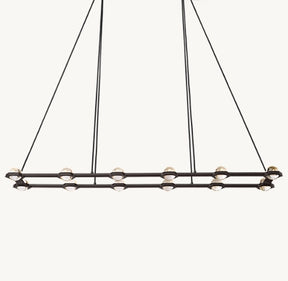 ECLATANT Crystal Rectangular Chandelier 54'' 72''