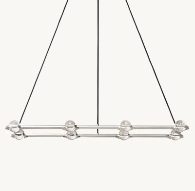 ECLATANT Crystal Rectangular Chandelier 54'' 72''