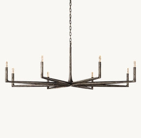 Leonard Dendritic Chandelier Round For Living Room Dining Room 36" 48" 60" 72"