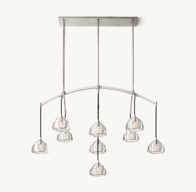 Hemisphere Linear Chandelier 54'' 72''