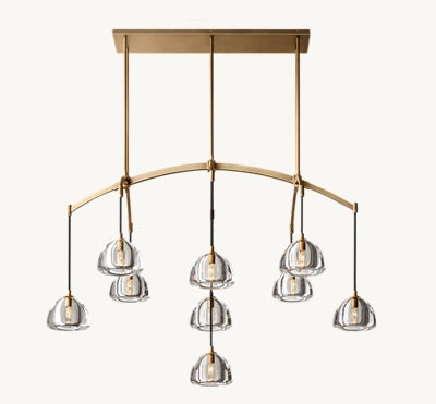 Hemisphere Linear Chandelier 54'' 72''